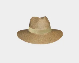 Tan Panama Style Sun Hat - The Positano