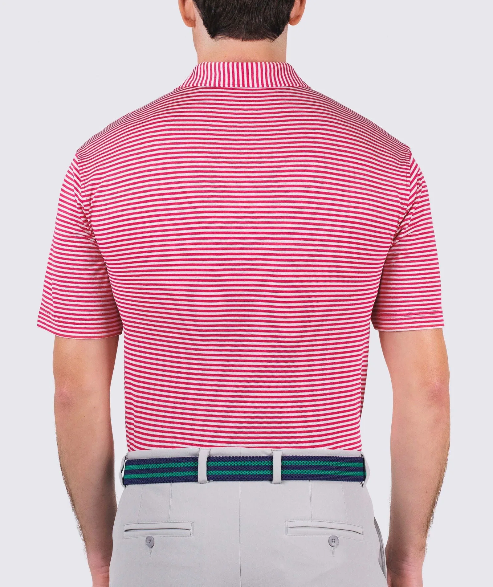 Tanner Stripe Performance Polo - Closeout