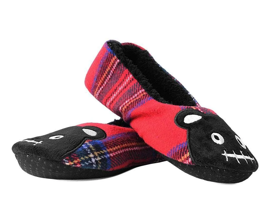 Tartan Punk Rock Panda Slipper