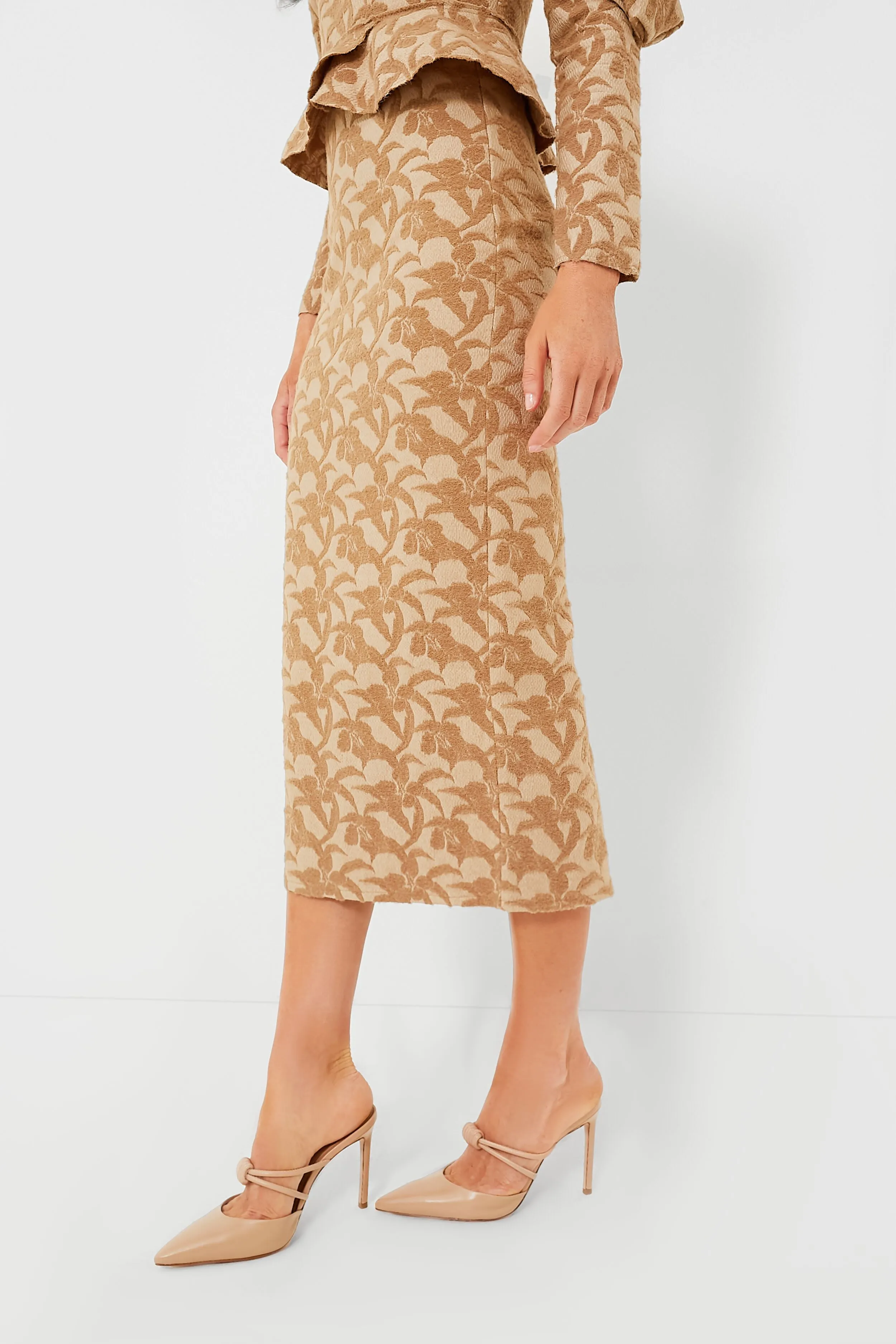 Taupe Augustine Pencil Skirt