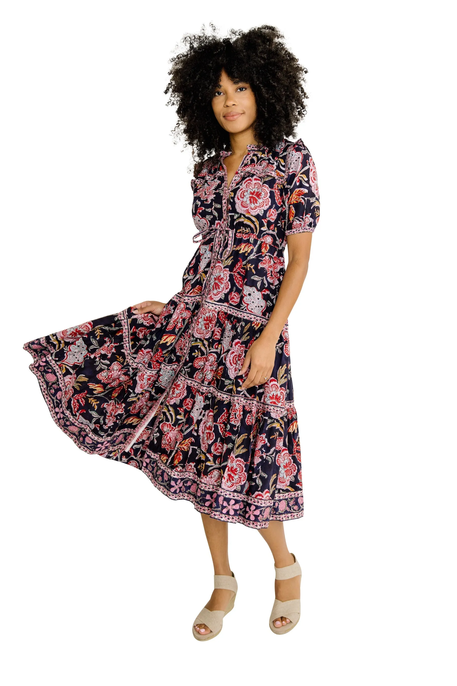 Taylor Midi Dress - Floral Prints