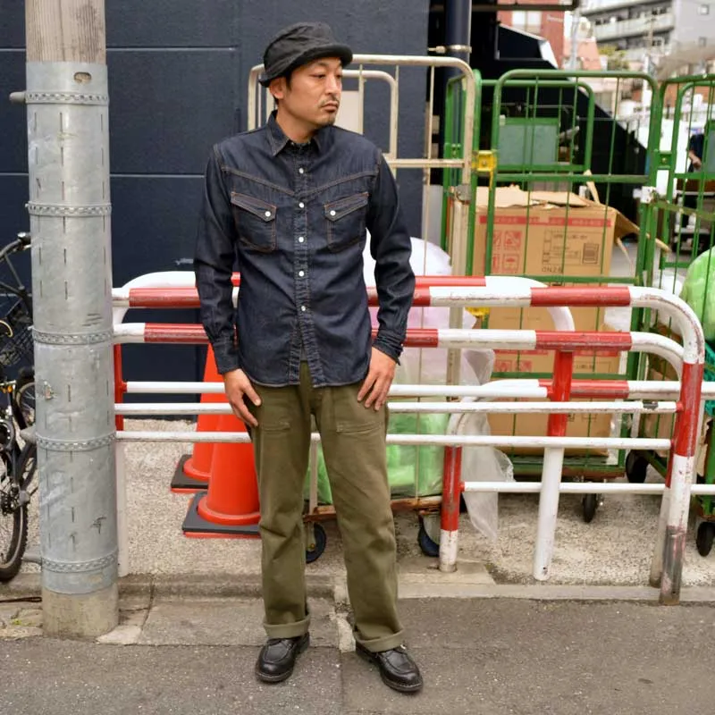 TCB jeans "Ranchman Shirt Denim" Denim Western Shirt