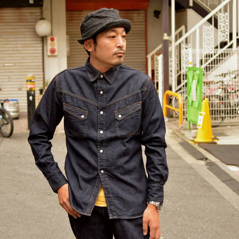 TCB jeans "Ranchman Shirt Denim" Denim Western Shirt