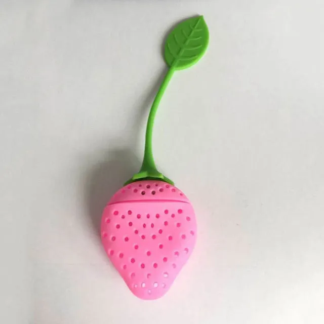 Tea Strainer Non-toxic Strawberry Shape Silicone Tea Infuser Tea Bag