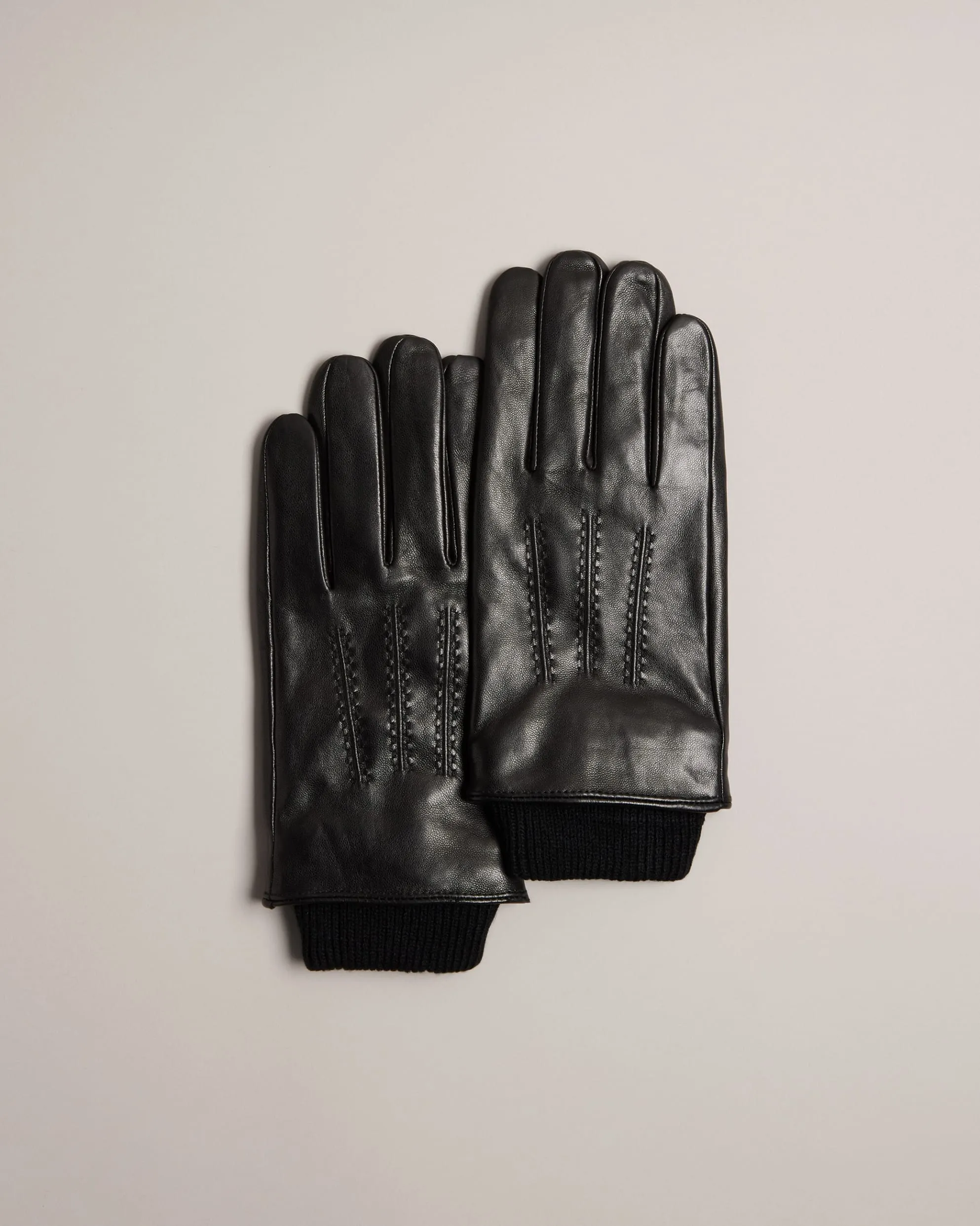 Ted Baker Ballat Leather Gloves | Black