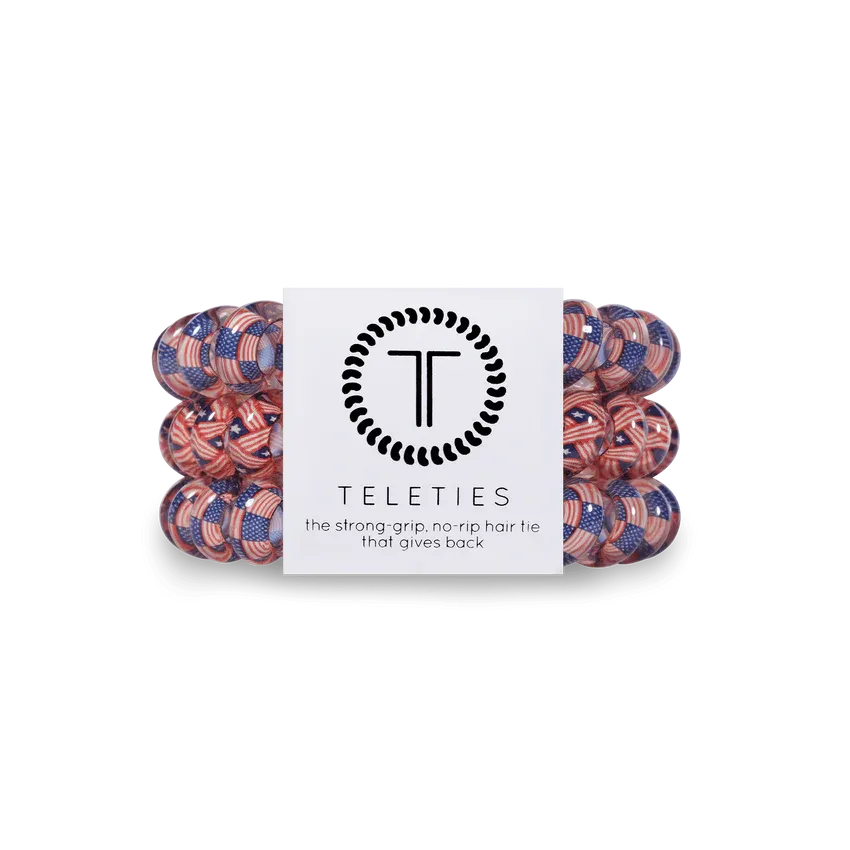 Teleties Hair Tie - Large Band Pack of 3 - Stars and Stripes