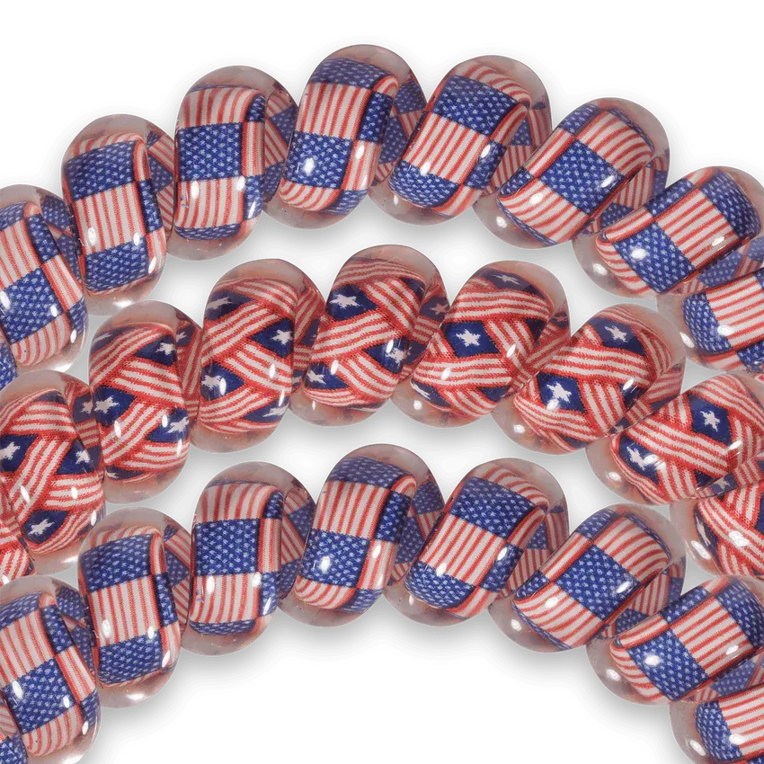 Teleties Hair Tie - Large Band Pack of 3 - Stars and Stripes