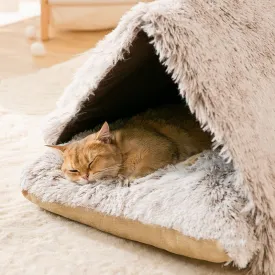 Tent-Style Super Plush Pet Bed