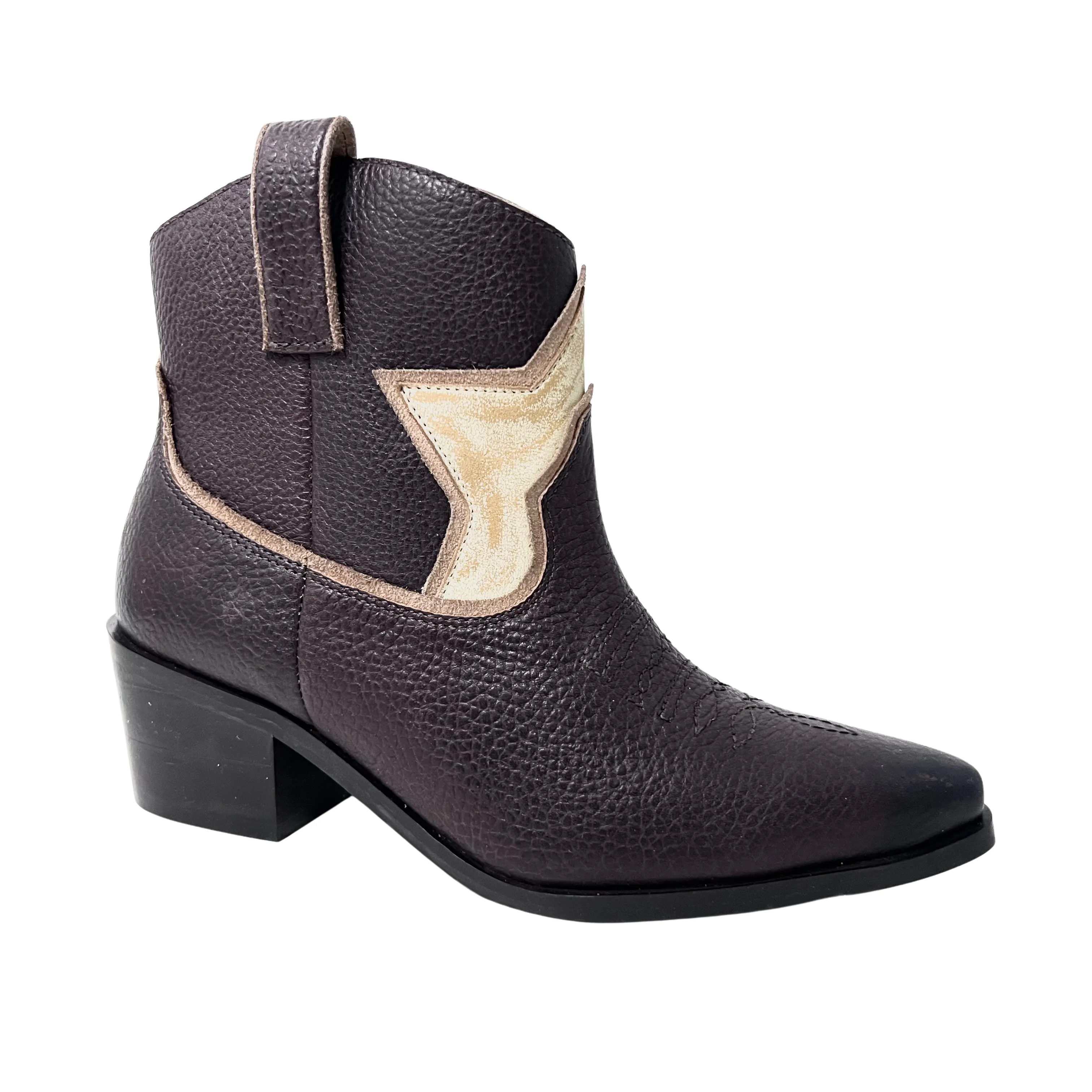 Tessa Star Western Boot Brown