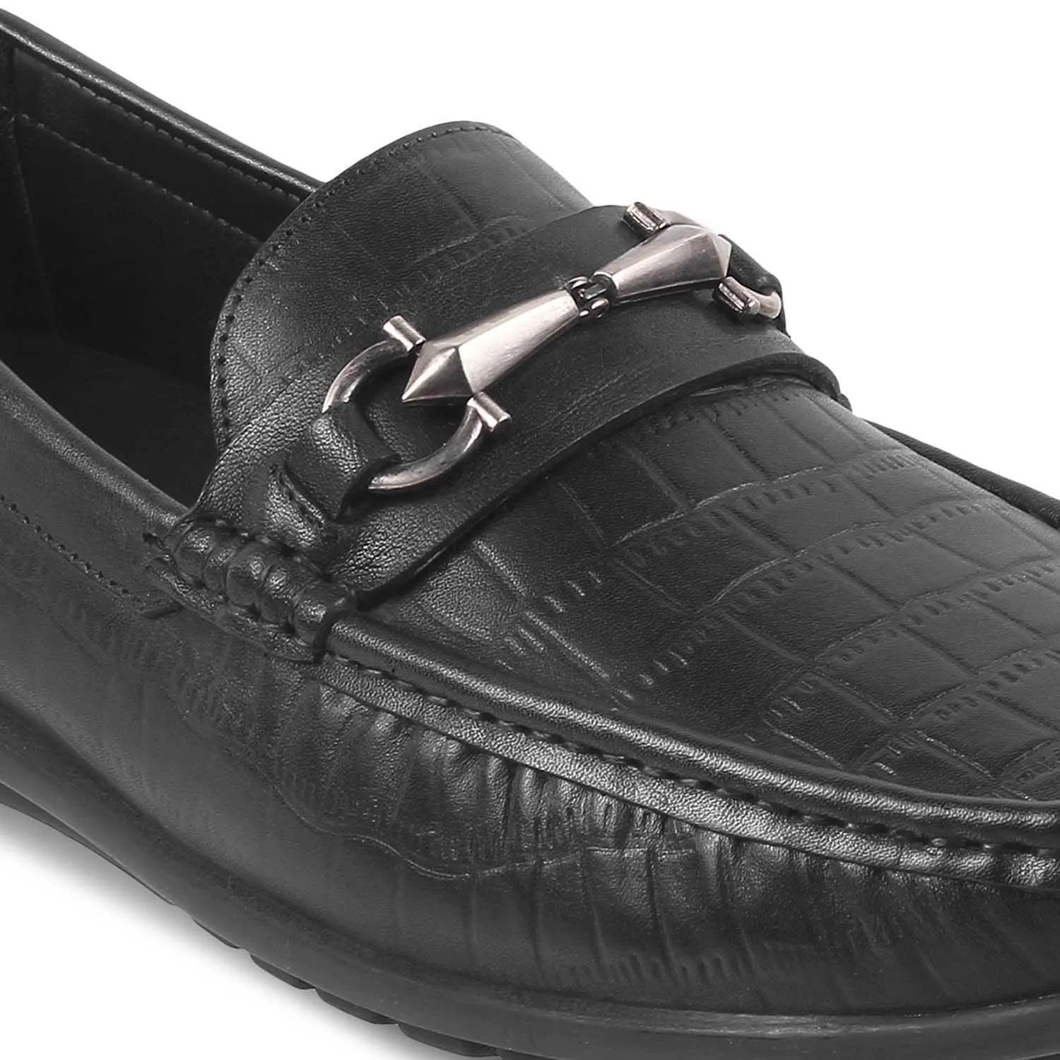 The Accademia Black Men's Leather Loafers Tresmode