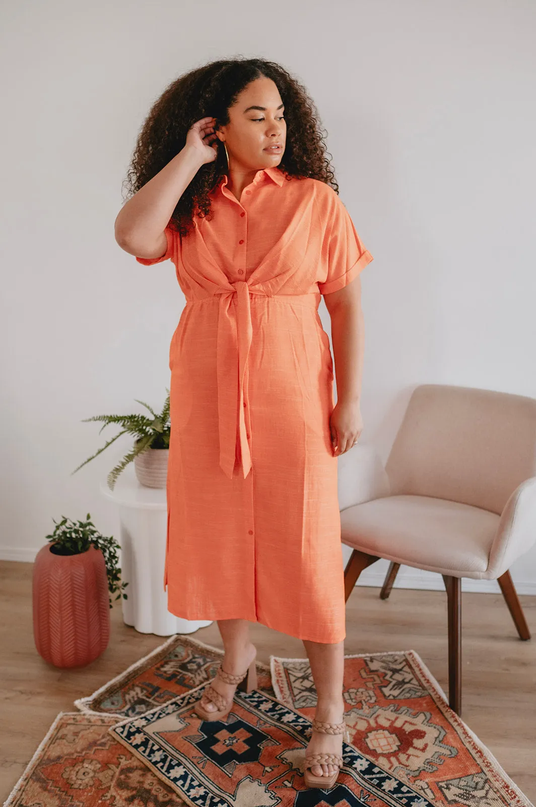 The Alienor Dress by FRNCH - Orange