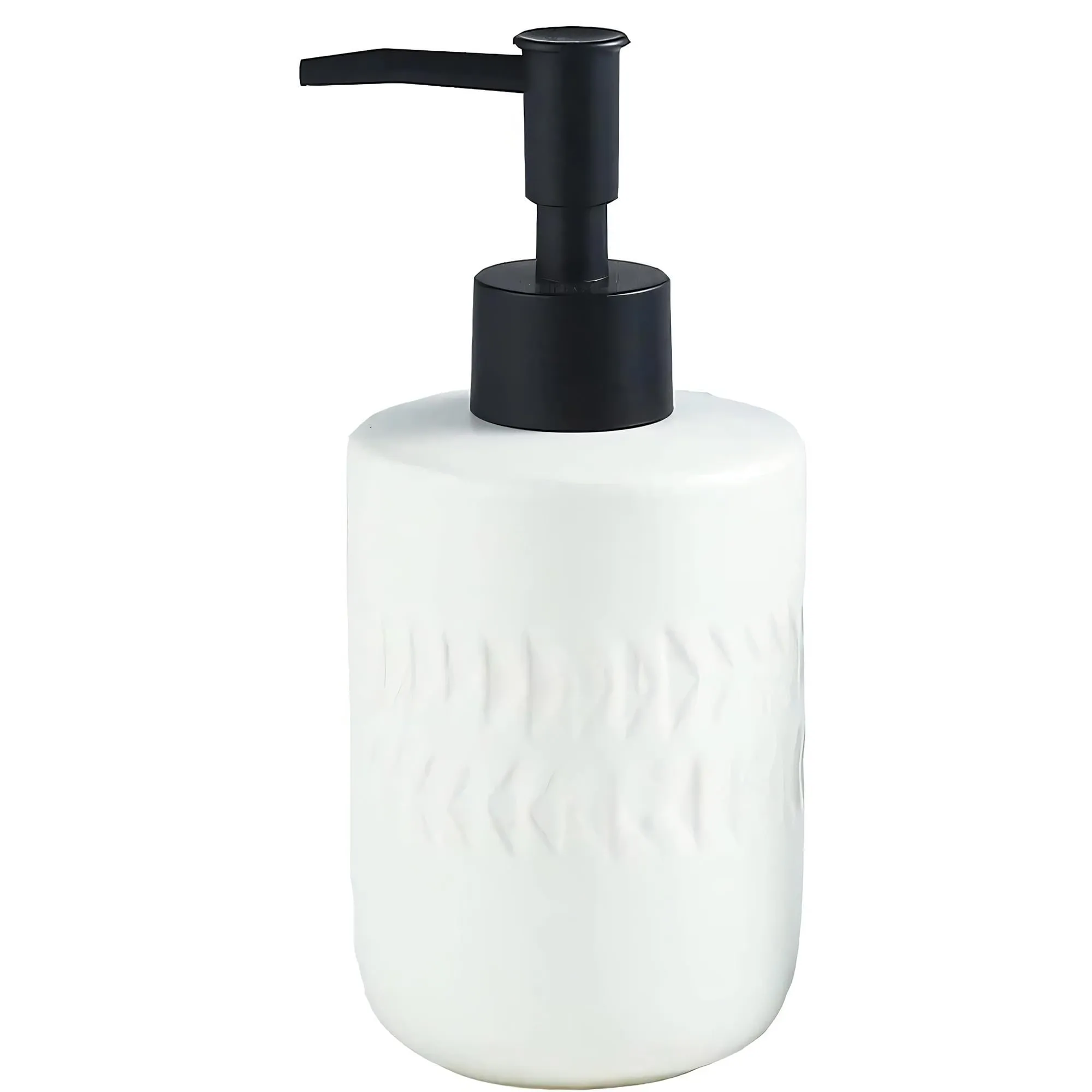 The Better Home 250 ML White Ceramic Liquid Soap Dispenser for Bathroom | Handwash Dispenser | Soap Dispenser for Kitchen | Bathroom Accessories | Handwash Bottle | Hand Wash Dispensers Pump