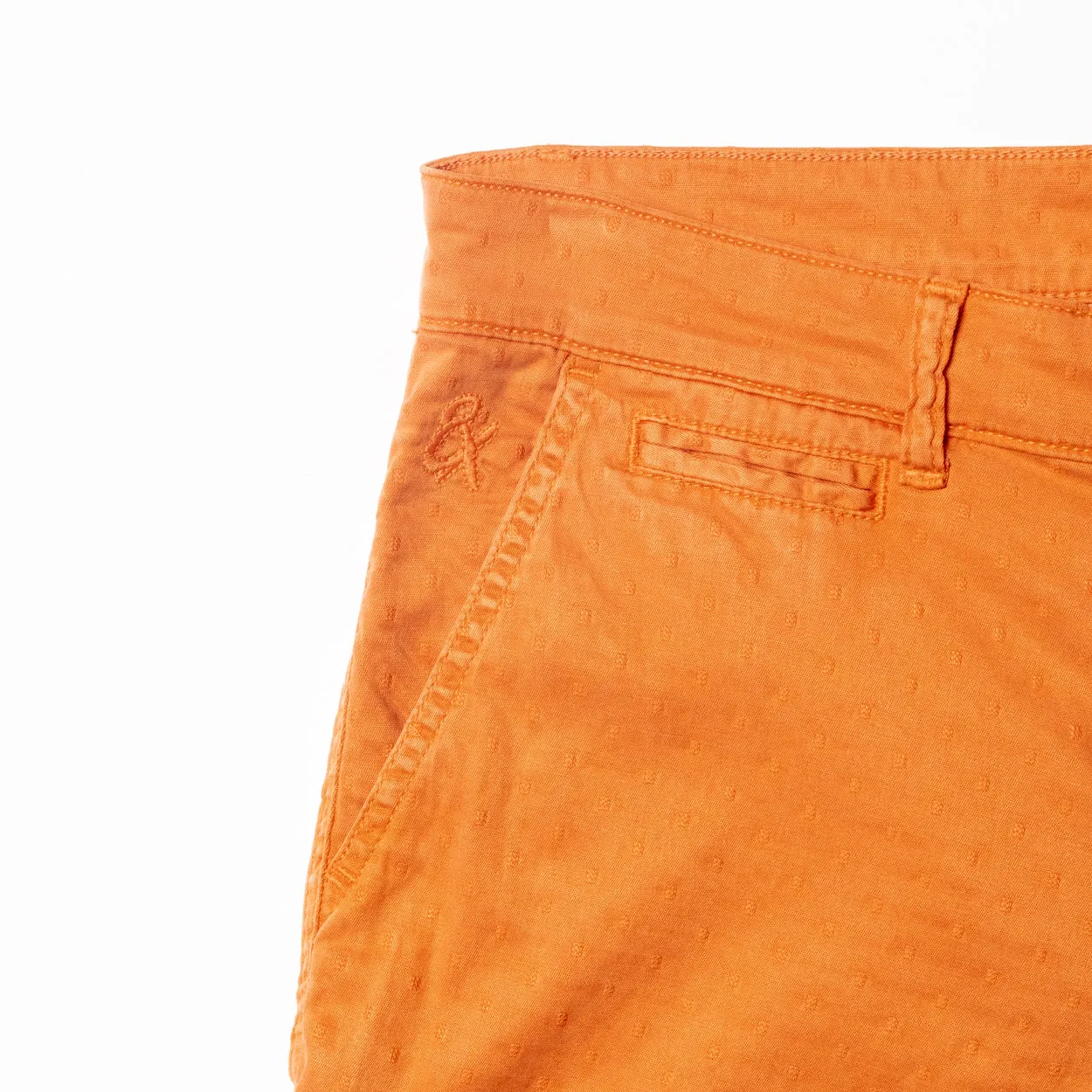 The Bruno Jacquard Shorts - Terra Orange