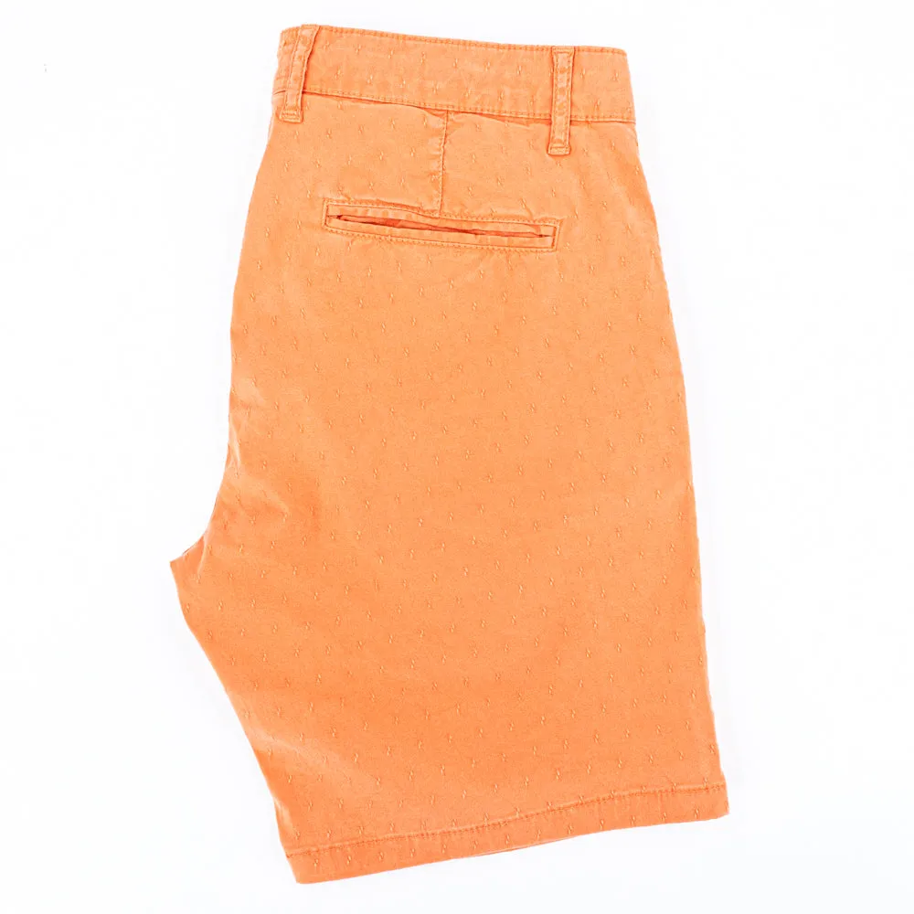 The Carlo Jacquard Shorts - Orange