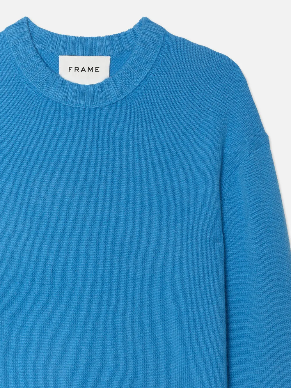 The Cashmere Crewneck Sweater -- Pop Blue