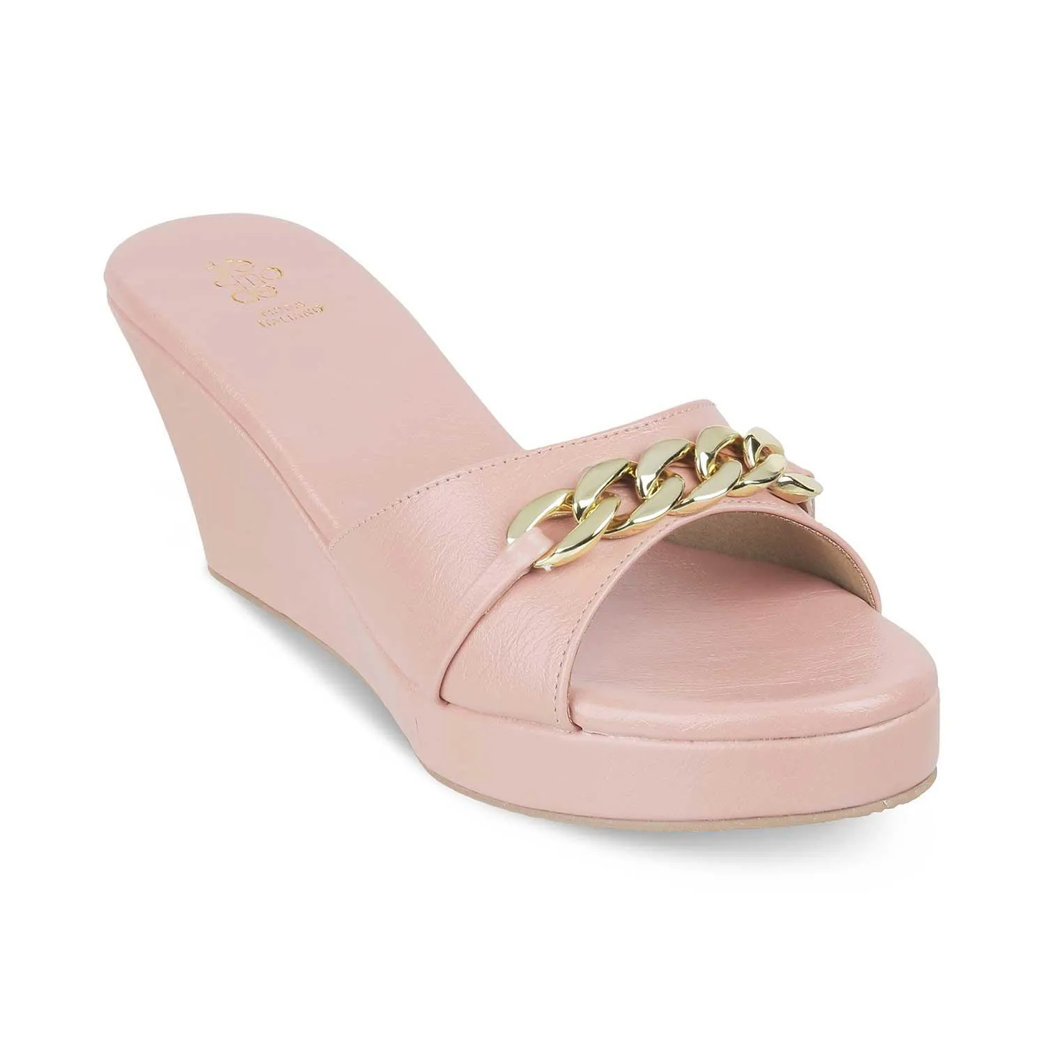 The Chain Pink Women's Dress Wedge Sandals Tresmode