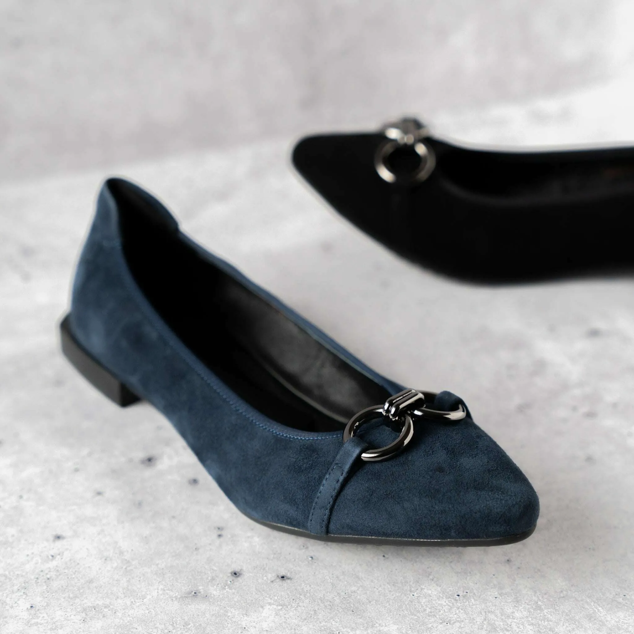 THE FLEXX - Raven - Navy & Black Suede