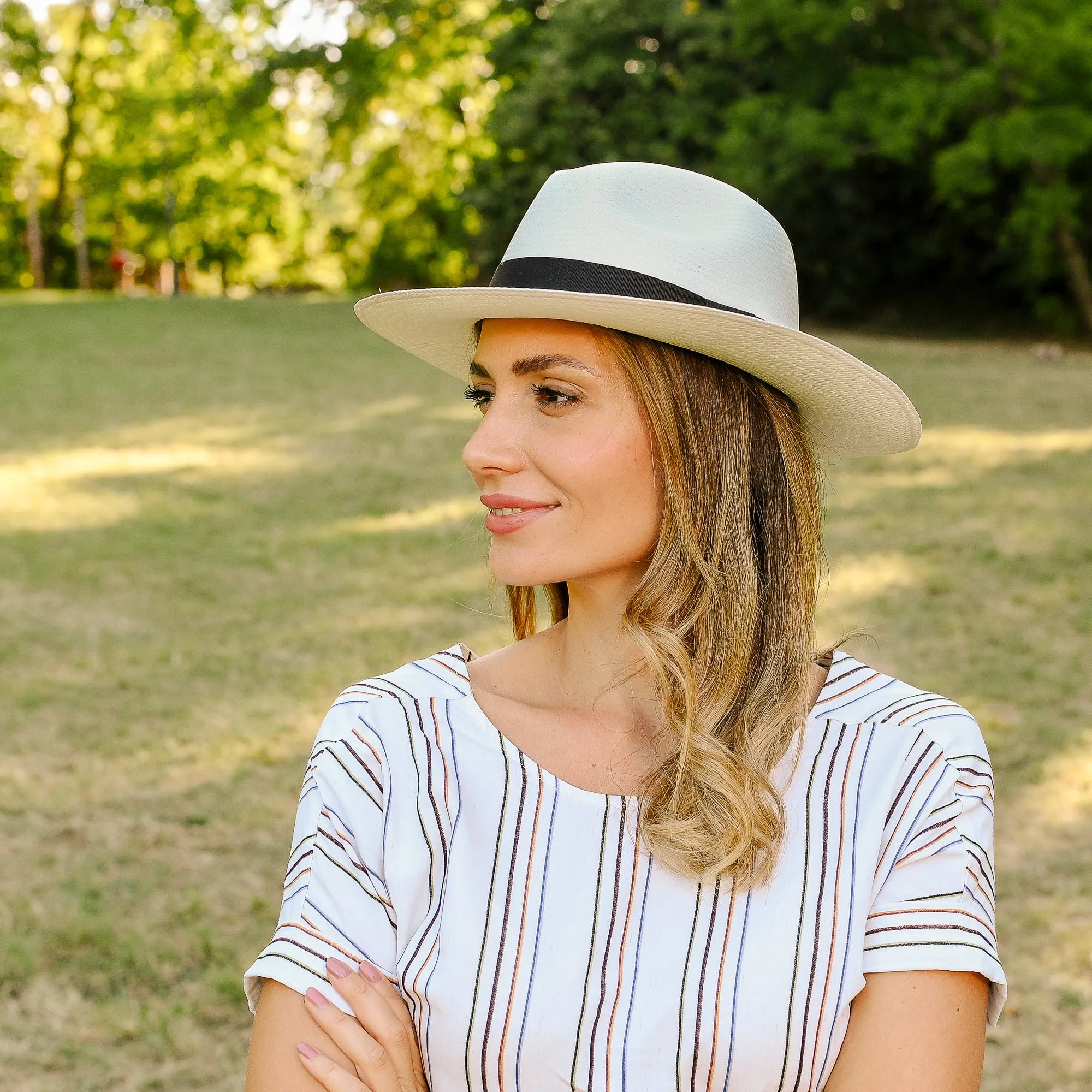 The Herring - Ladies Fedora Panama