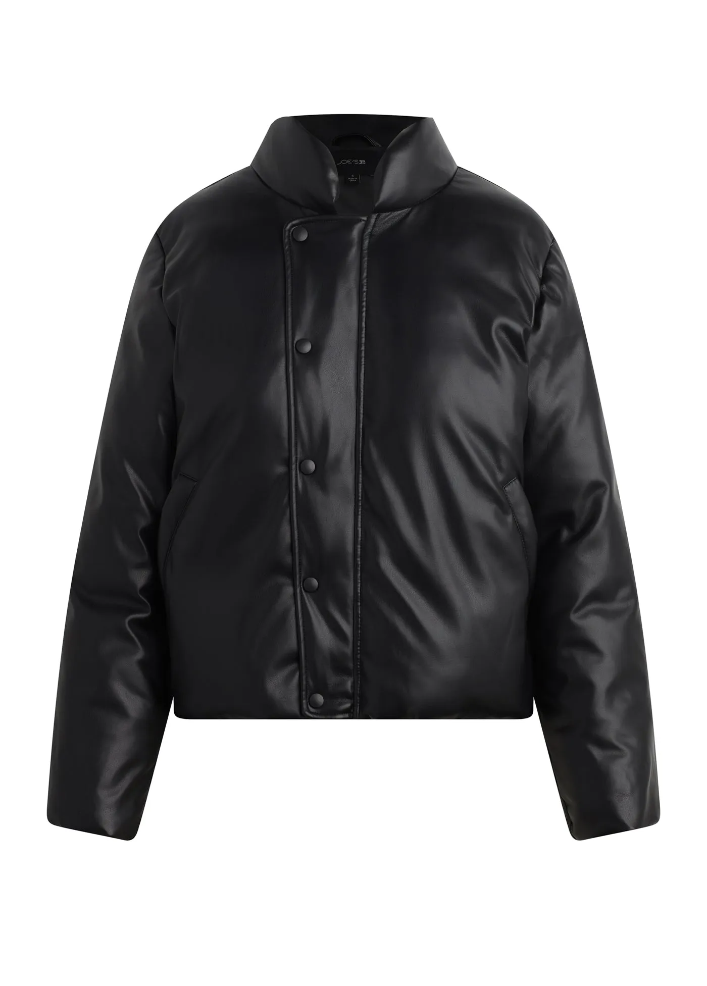 THE KIKI VEGAN LEATHER BOMBER JACKET