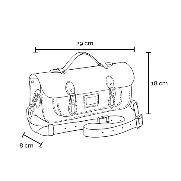 The Long Satchel - Aqua