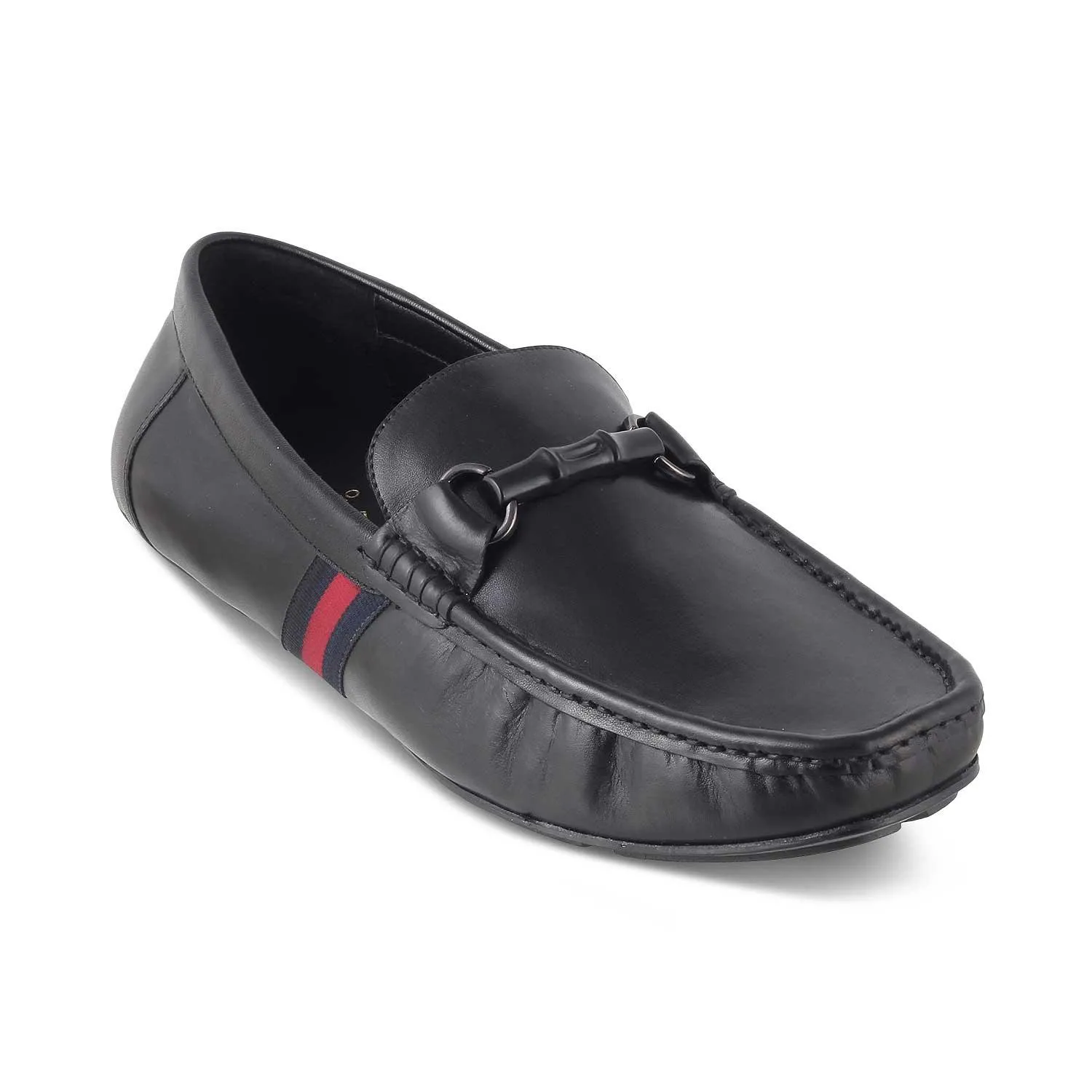 The Monacoa Black Men's Handcrafted Leather Driving Loafers Tresmode