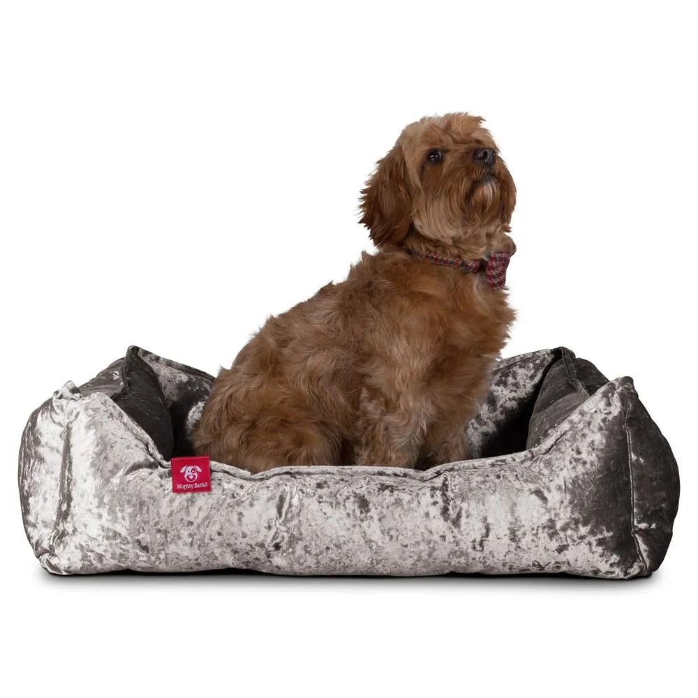 The Nest Orthopedic Memory Foam Dog Bed - Glitz Silver