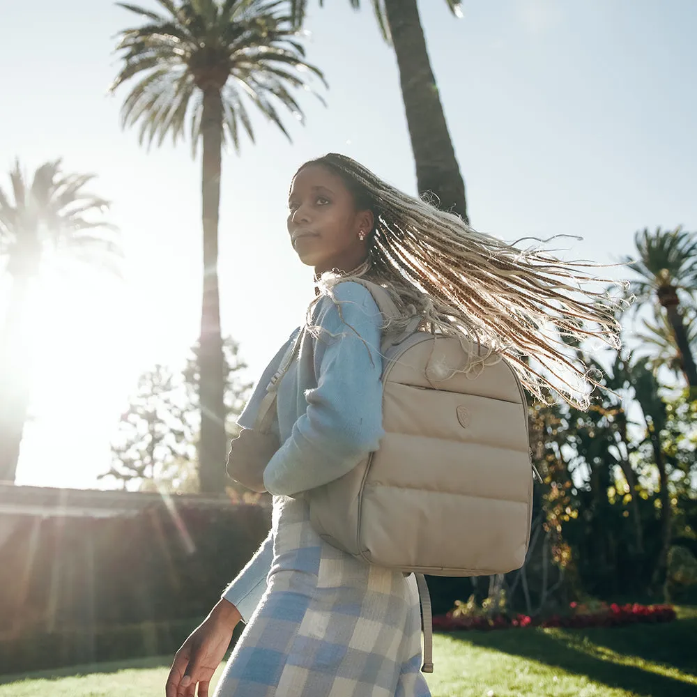 The Puffer Backpack - Rose