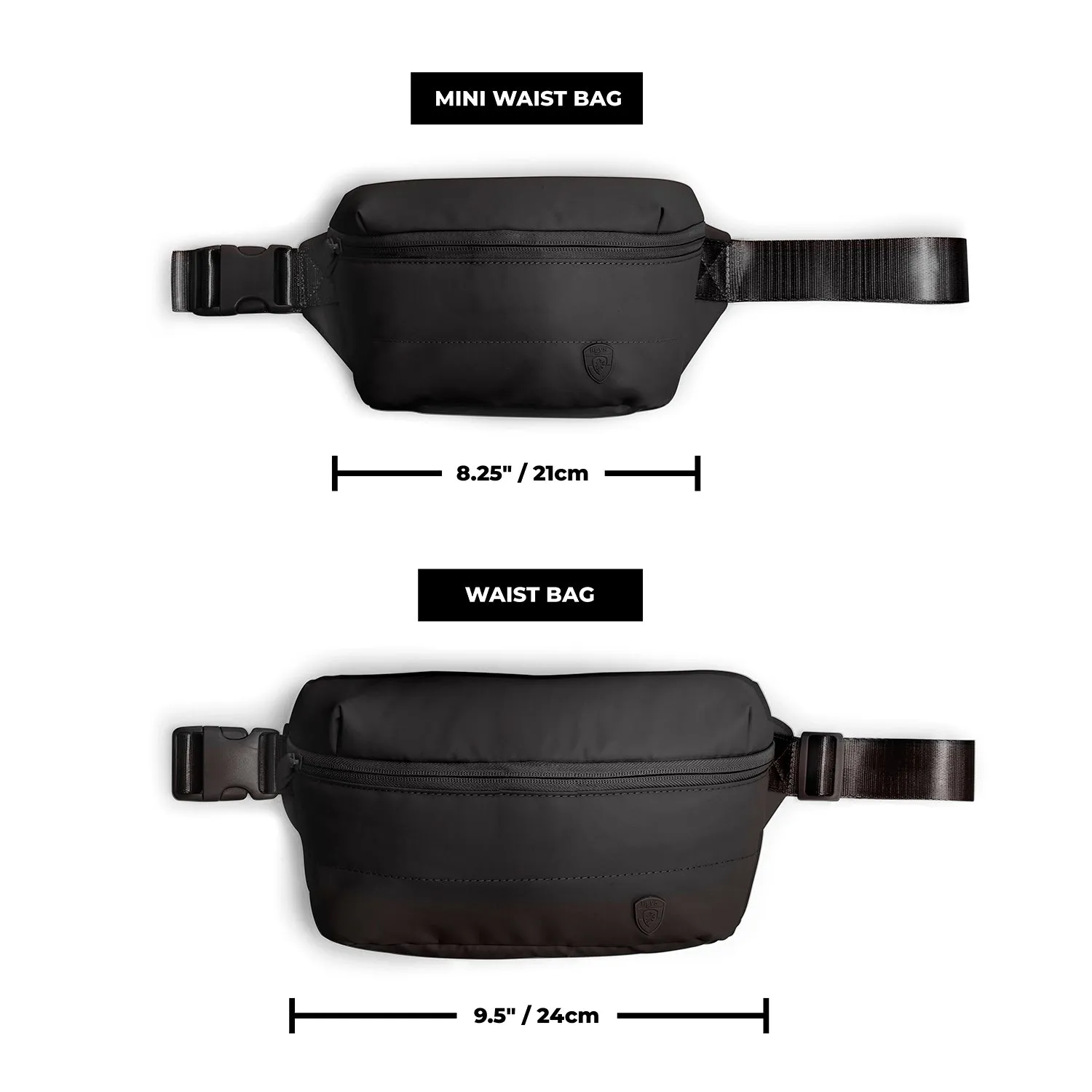 The Puffer Mini Waist Bag - Black