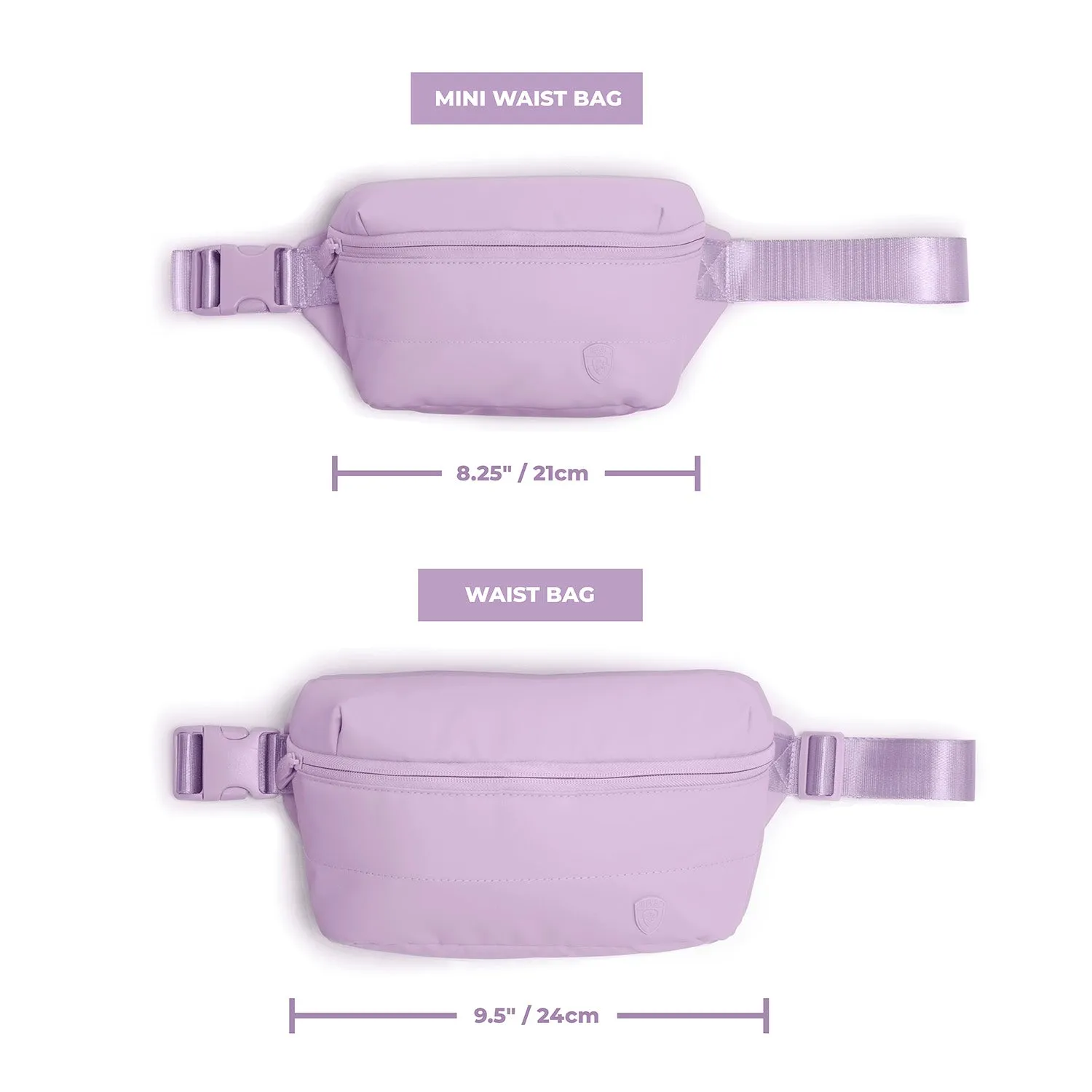 The Puffer Mini Waist Bag - Lavender