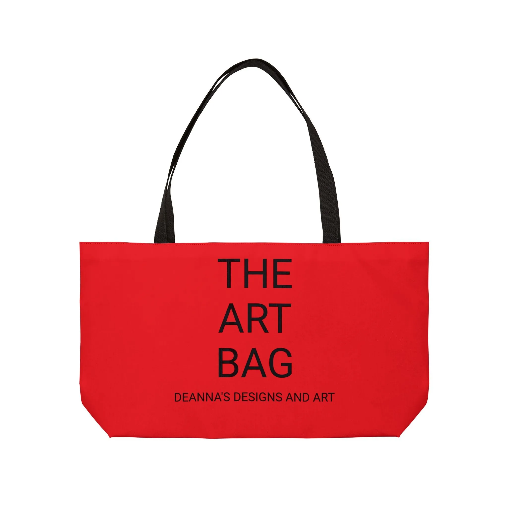 The Red Art Bag by Deanna’s Designs and Art Weekender Tote Bag