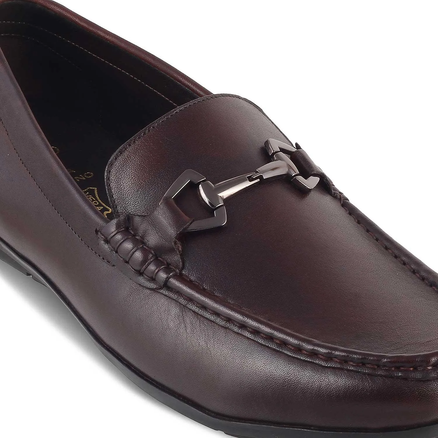 The Rhodes Brown Men's Leather Driving Loafers Tresmode