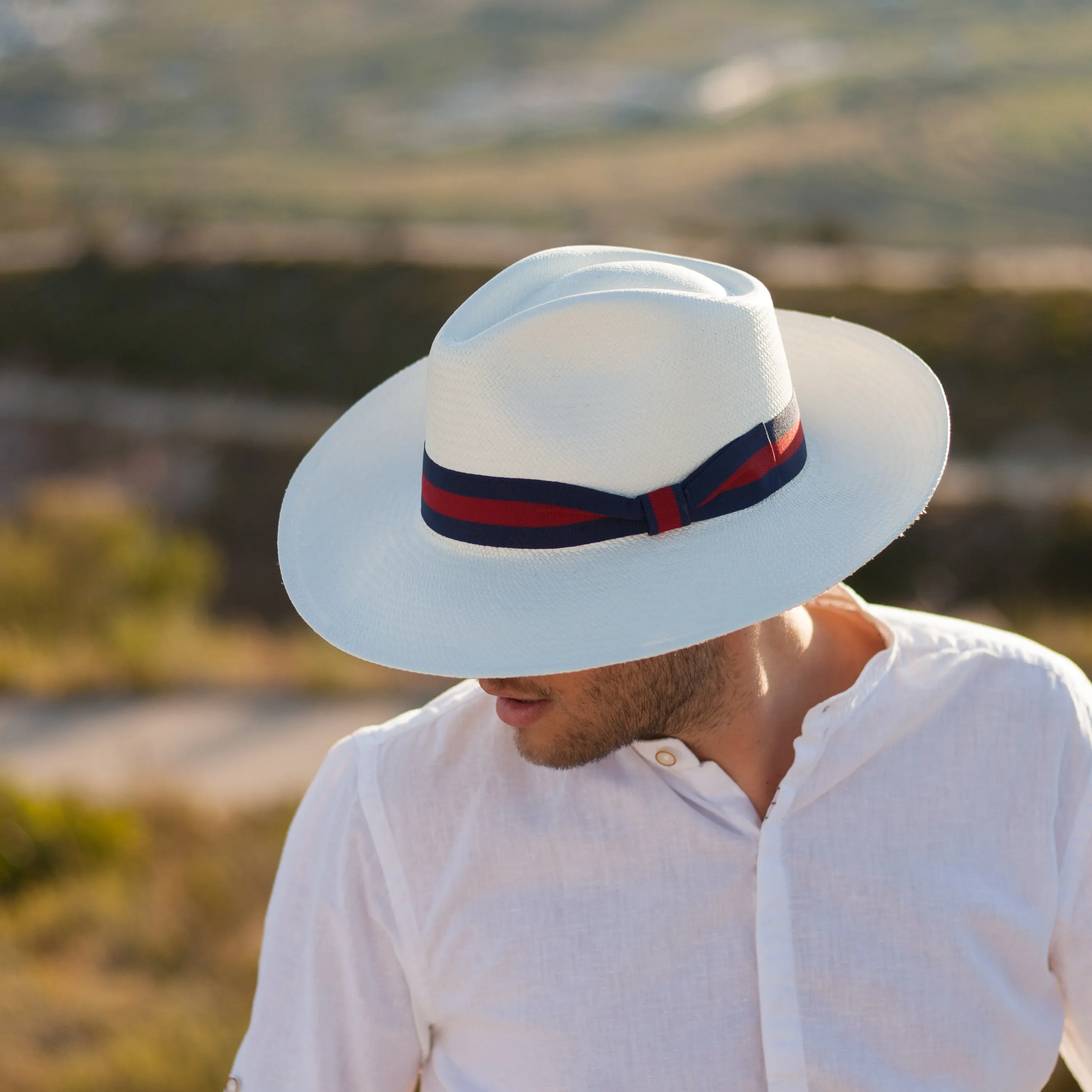 The Safari - Wide Brim Teardrop Panama Hat - Harder Wearing