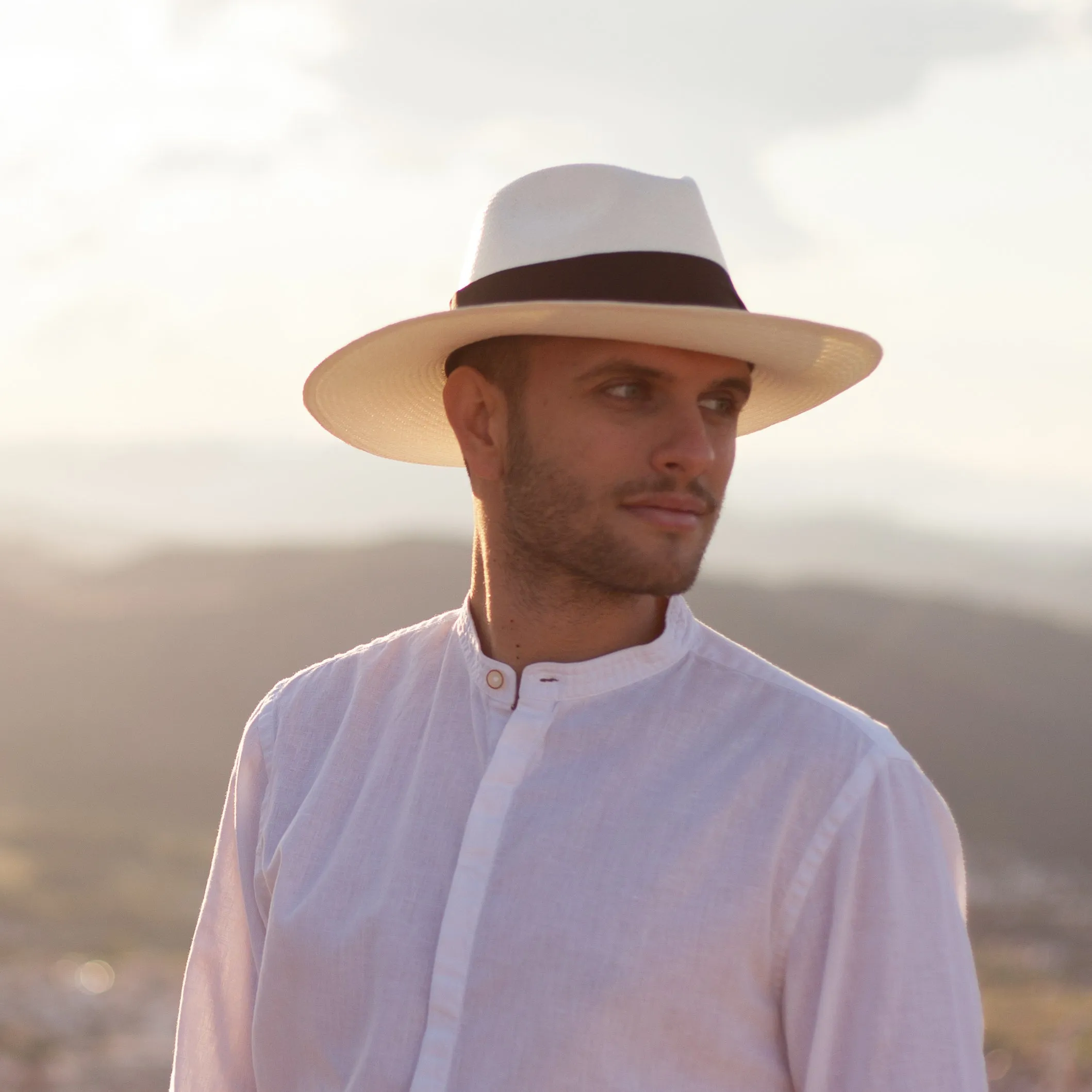 The Safari - Wide Brim Teardrop Panama Hat - Harder Wearing