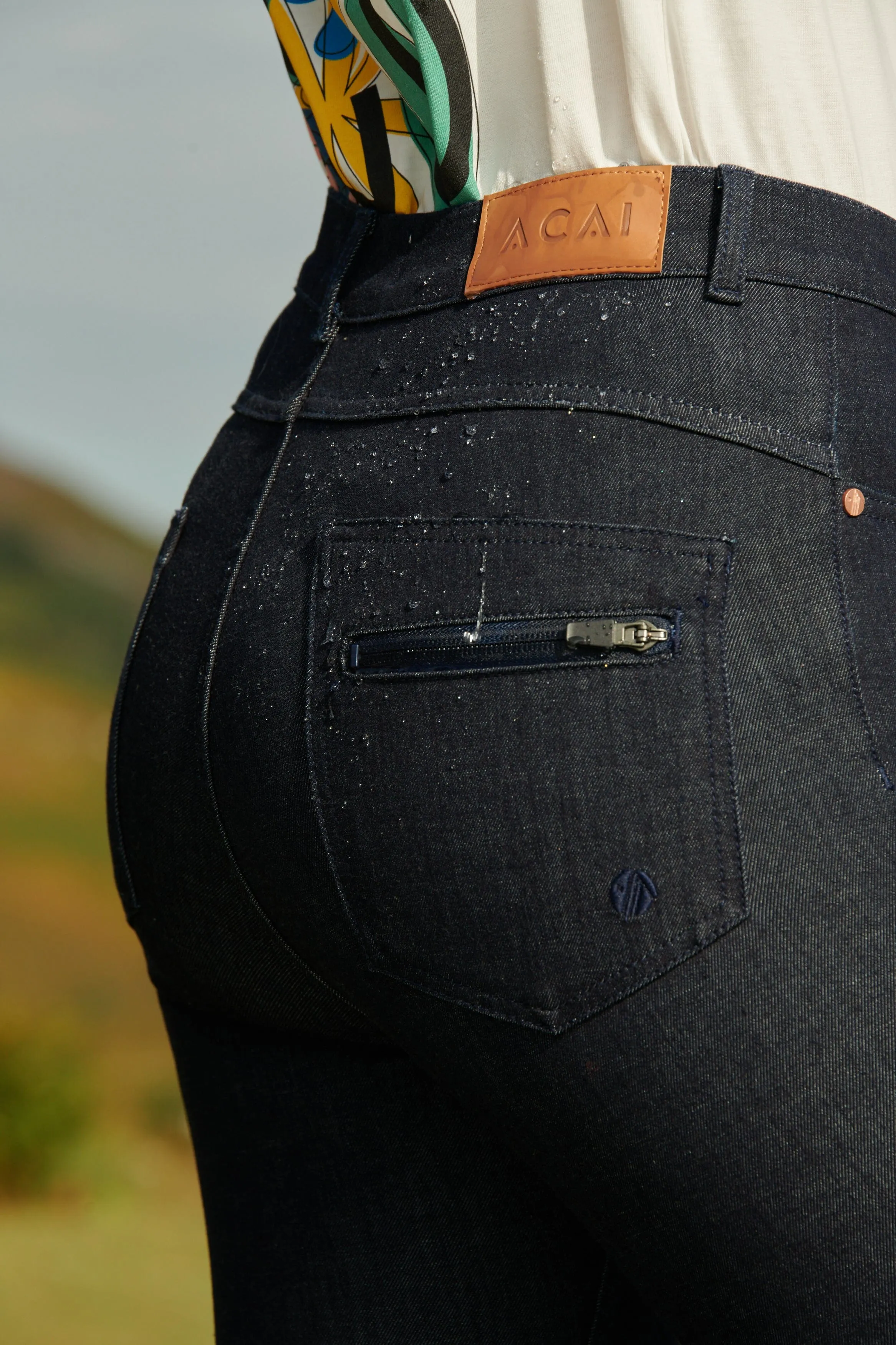 The Skinny Outdoor Jeans - Dark Blue Denim