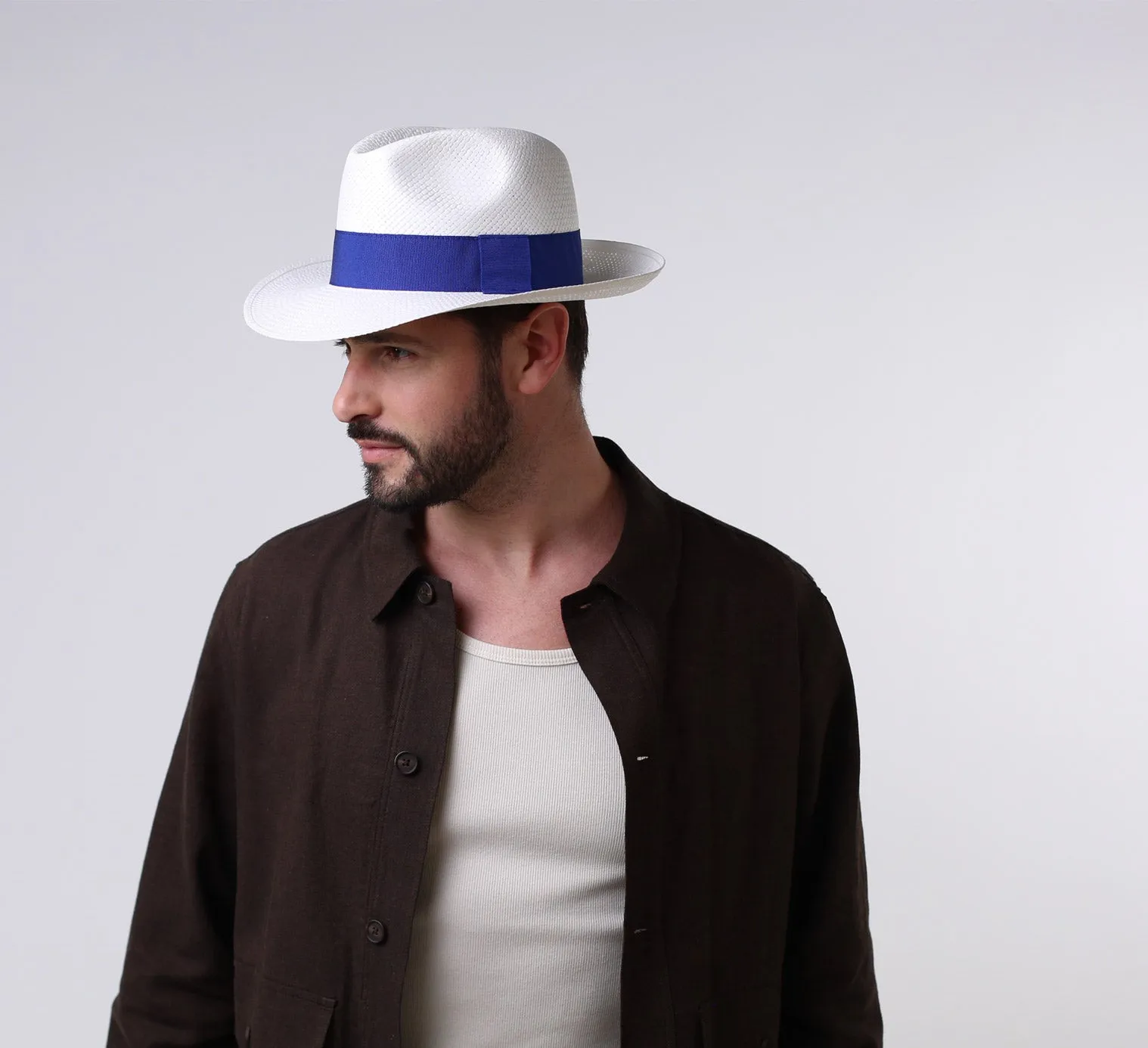 The Sophisticate Classic Straw Fedora Hat