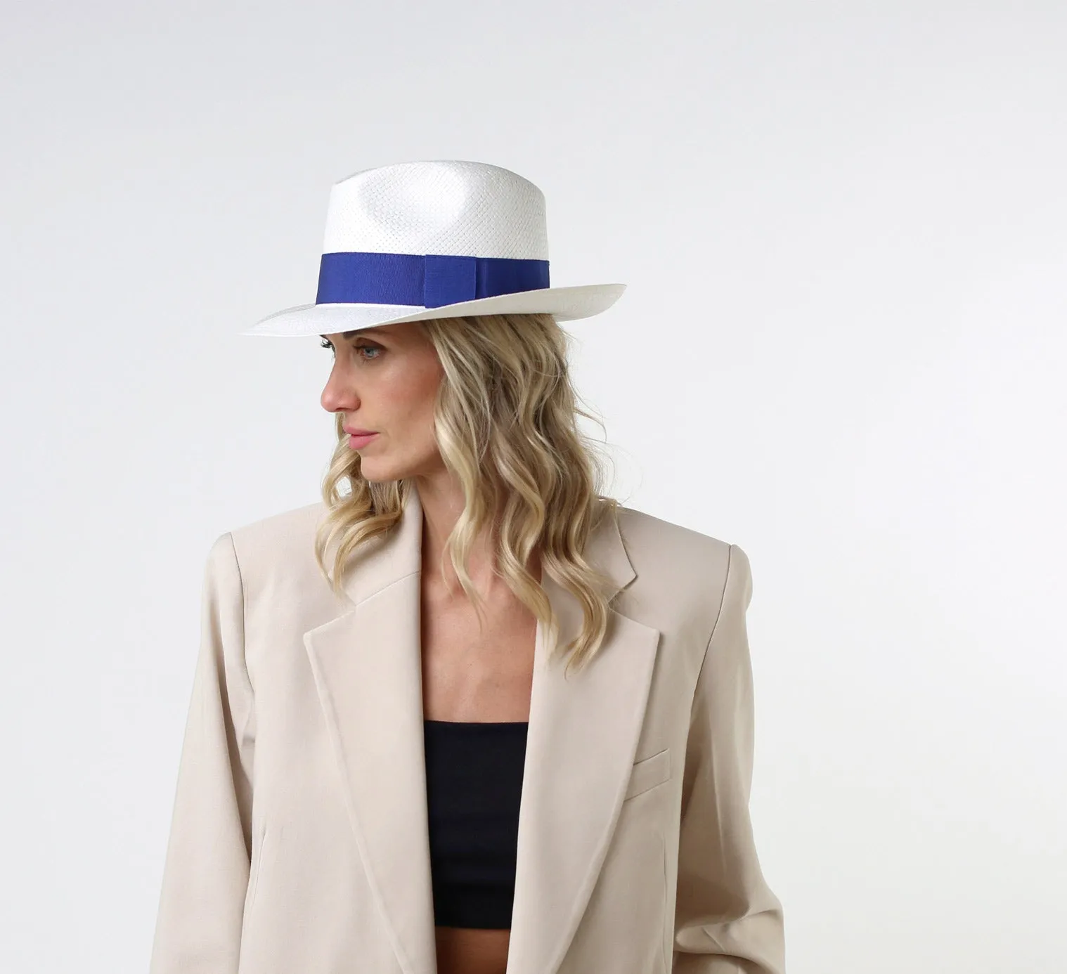 The Sophisticate Classic Straw Fedora Hat