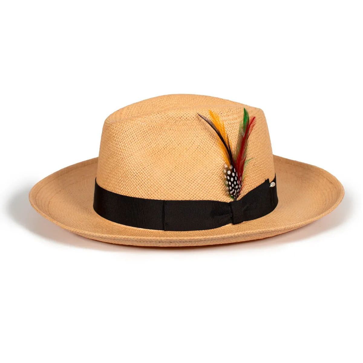 The Sophisticate Panama Straw Hat in Black