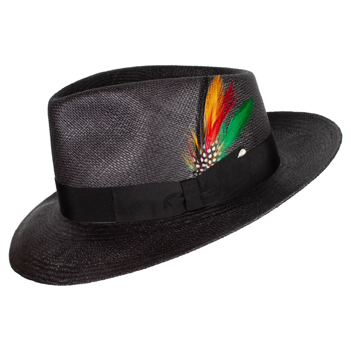 The Sophisticate Panama Straw Hat in Black