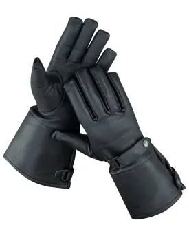 The Storm Breaker - Men's Gauntlet Leather Gloves - DS27