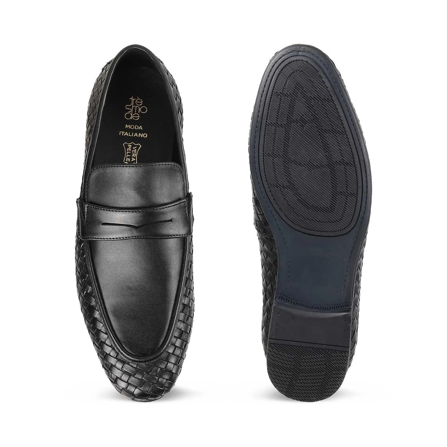 The Sydney Black Men's Leather Loafers