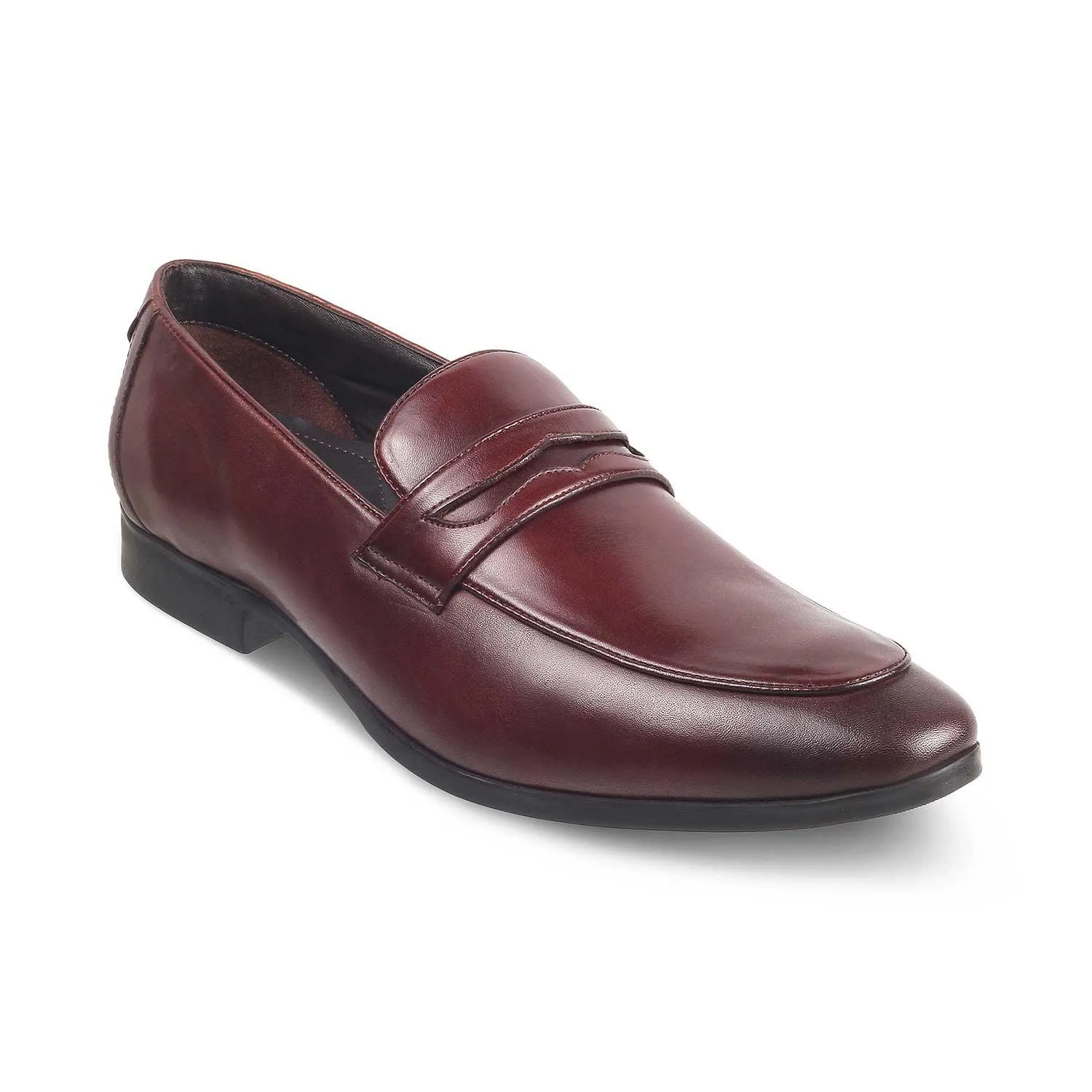 The Toslip Tan Men's Leather Penny Loafers Tresmode