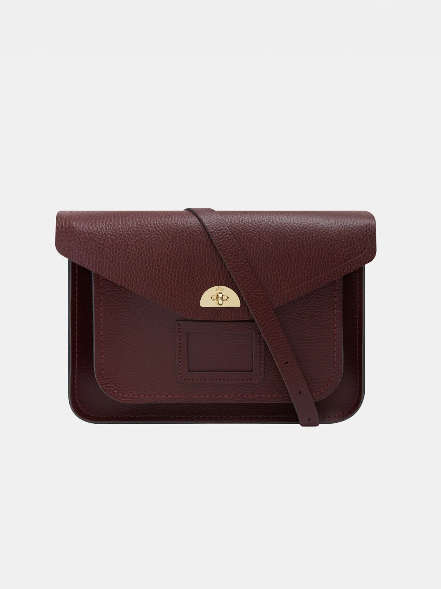 The Twist Lock Satchel - Oxblood