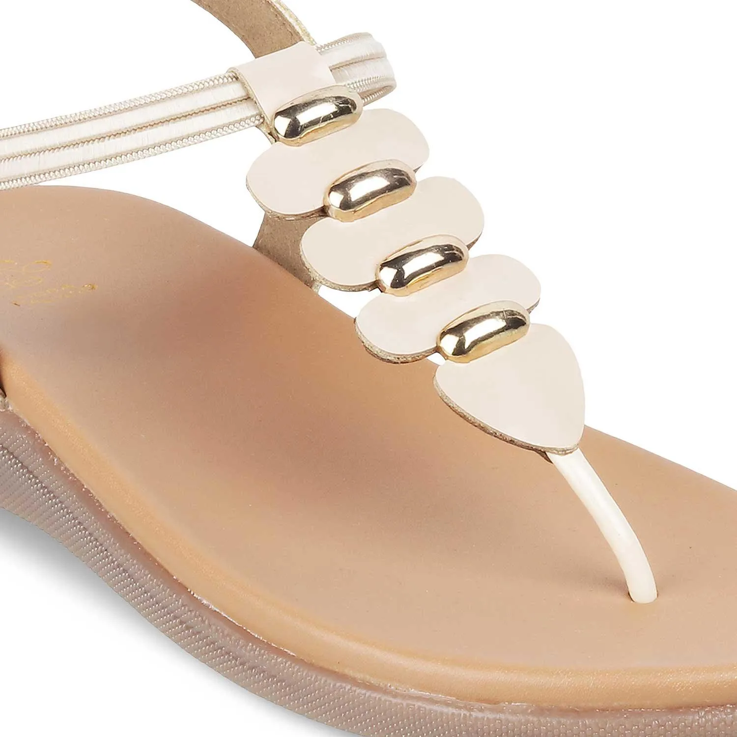 The Velencia Beige Women's Casual Flats Tresmode