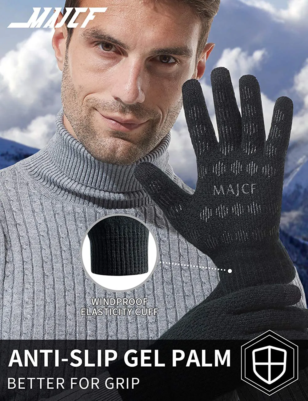 Thermal Knit Touch Screen Winter Gloves