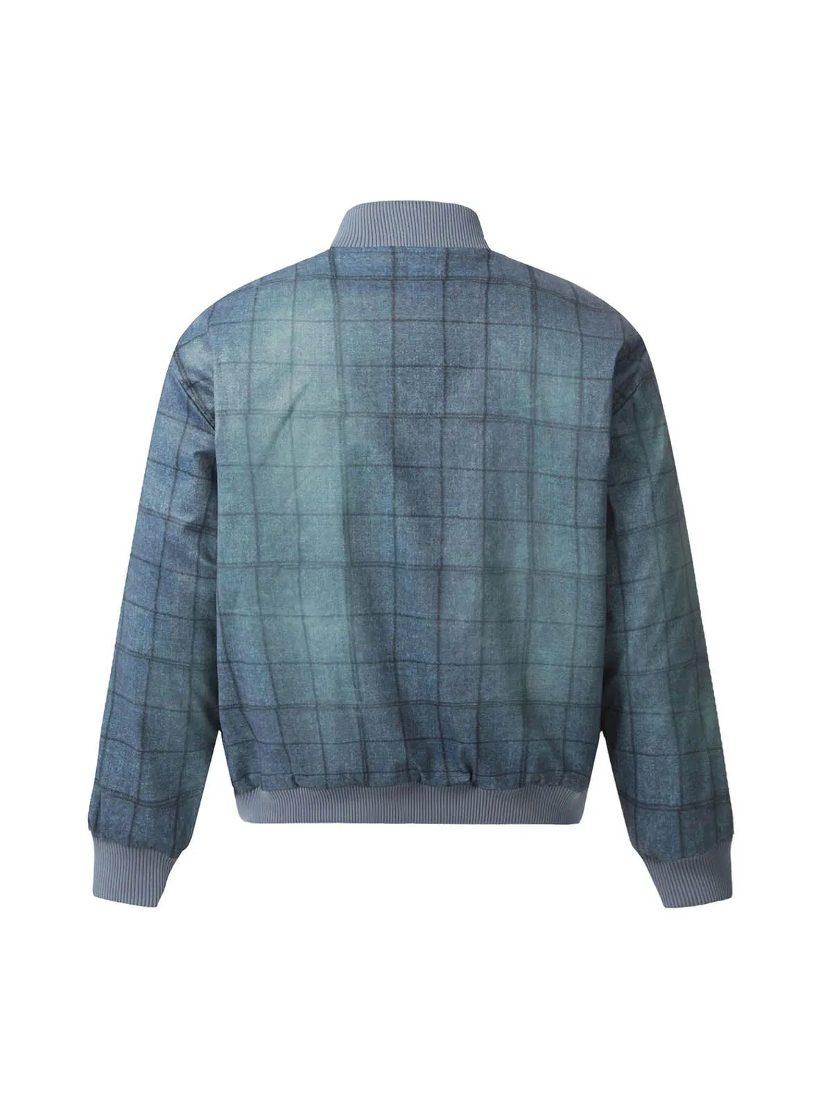 Thesupermade Letter Print Quilted Bomber Jacket