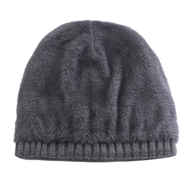 Thick Beanie With Warm Faux Fur Lining