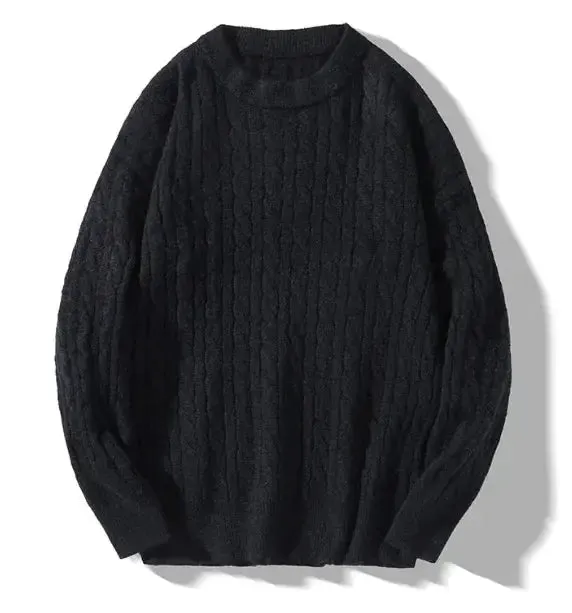 Thick Knit Round Neck Sweater