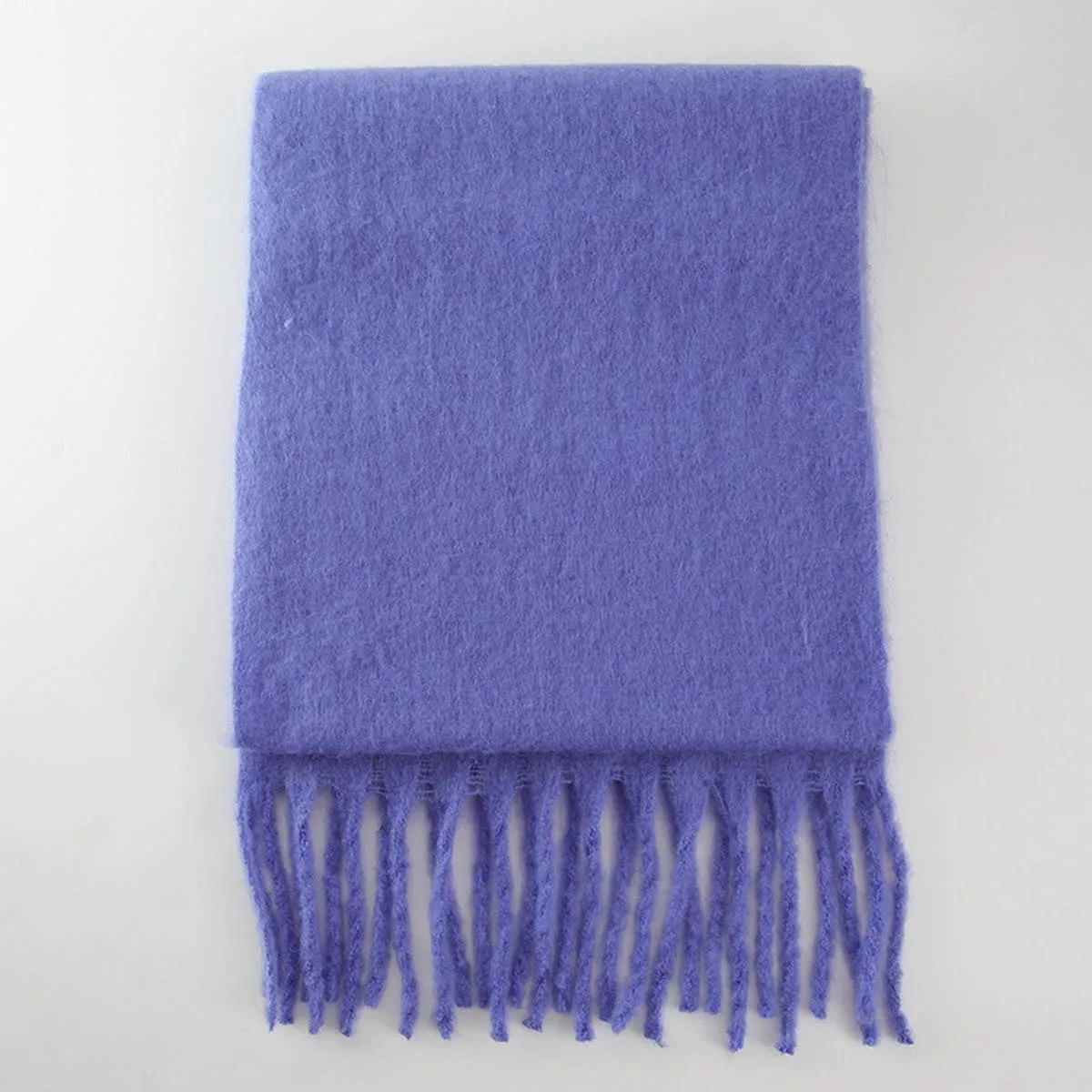 Thick Mohair Scarf - Royal Blue