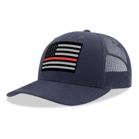 [THIN RED LINE FLAG] Kids Adjustable Mesh Back Cap