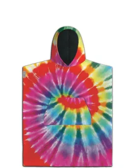 Tie Dye Rainbow Eco Poncho